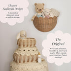 BEBE BASK Scalloped Wicker Hanging Basket - Image 3