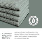 Luxury Silver-Infused Sage Green Washcloth Set of 4, 12.9"x12.9" - Image 3