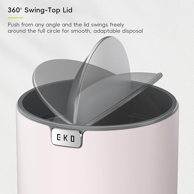 EKO Fandy 0.58 Gal/2.2L Mini Trash Can - Image 4