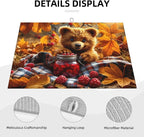 Bear Dish Drying Mats for Kitchen Counter, Absorbent Reversible Microfiber Dish - Image 3