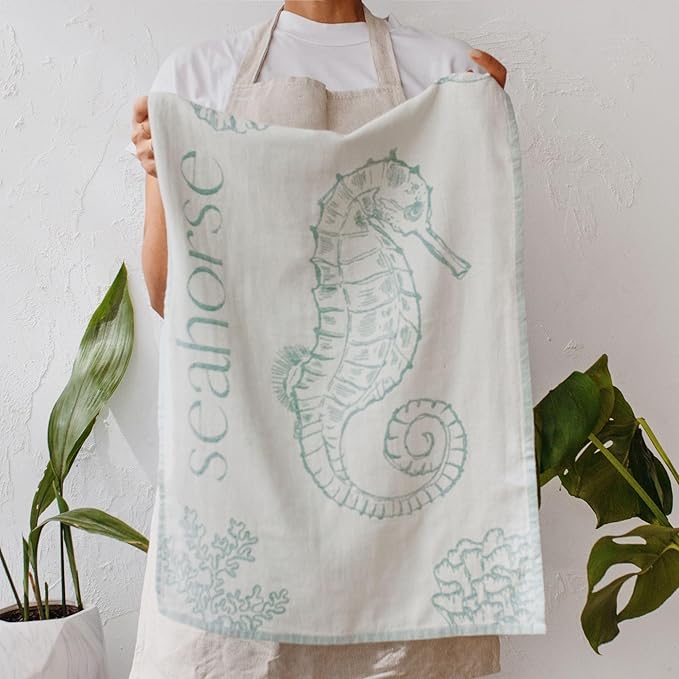 Nautical Kitchen Towels with Ocean-Themed Designs – 100% Turkish Cotton - Image 5