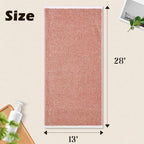 Cleanbear Coral Hand Towels for Bathroom - Image 2