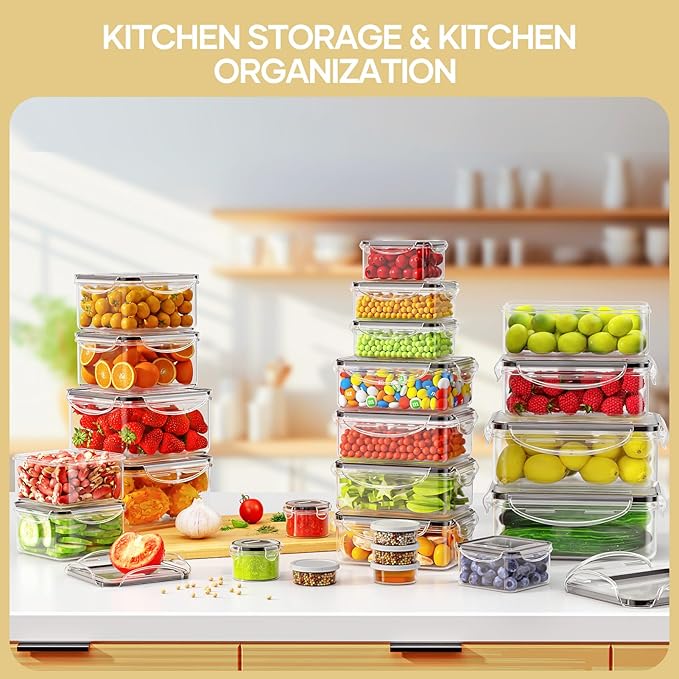 50-Piece Food Storage Containers - Image 7