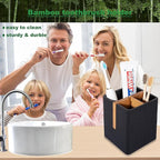 rejomiik Toothbrush Holders for Bathrooms Countertop, 3 Slots Electric Tooth - Image 5