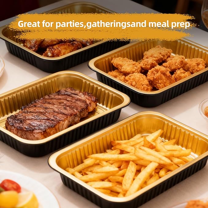 Aluminum Foil Pans, Extra Heavy Duty Disposable Aluminum Baking Pans, - Image 8