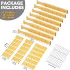 SpaceAid Bamboo Drawer Dividers - Image 3