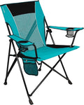 Kijaro Dual Lock Portable Camping Chair - Versatile Folding Sports and Outdoor Chair for Lawn - Locks Position - Ionian Turquoise by Kijaro