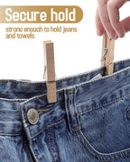 100 Pack Wooden Clothespins 2.9 Inch, Heavy-Duty Wood Rust-Resistant Clothes - Image 5
