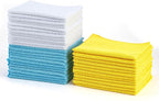 Amazon Basics Microfiber Cleaning Cloths, Ultra Absorbent, Scratch-Free by AmazonBasics