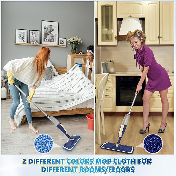 Spray Mops for Floor Cleaning: MEXERRIS Wet Jet Mops for Hardwood Wood Tile - Image 2