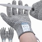 Dowellife 3 Pairs Cut Resistant Gloves Food Grade Level 5 Protection, Safety by Dowellife