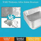 9x13 Thickened Aluminum Foil Pans, Food Prep, Steam Table, and Party Catering. - Image 3