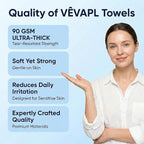 VÊVAPL® - VEVAPL Clean Facial Towels XL – 60 Towels | 100% Viscose, Disposable - Image 4