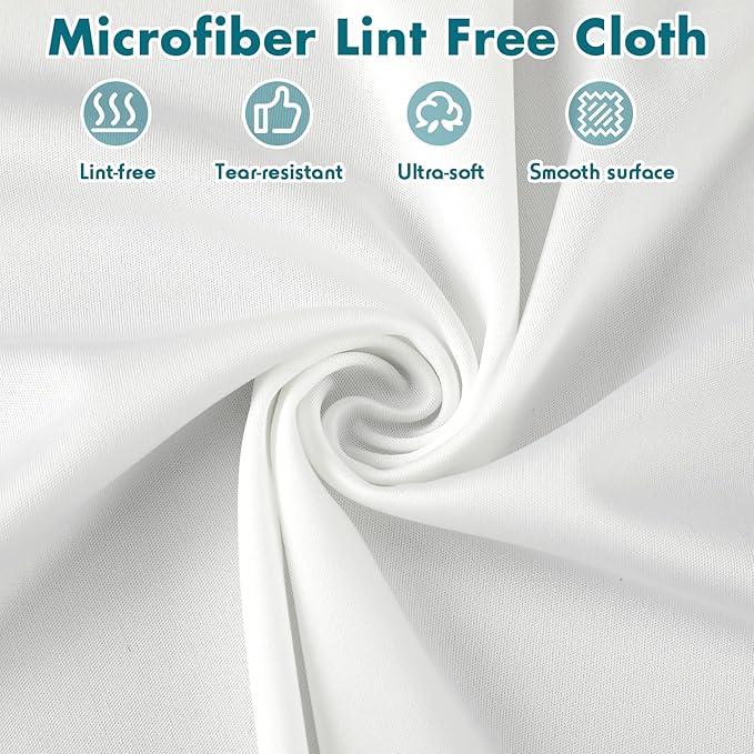 Cleanroom Cloth Wipes 9"x9" Microfiber Lint Free Cloth Disposable Clean Cloths - Image 2