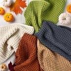 Jacquotha Waffle Hand Towel Set – Cotton Soft Lint-Free Quick Drying Towels - Image 2