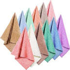 Syhood 12 Pieces Face Wash Cloth 12 x 12 in Makeup Remover Cloths Towel Coral by Syhood