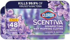 Clorox Scentiva Disinfecting Wet Mop Pad, Disposable Heads, Lavender and Jasmine by Clorox