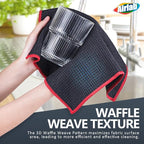 Airlab Microfiber Cleaning Cloth Waffle Weave Dust Rags - Image 3