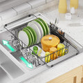 Simple Trending Expandable Dish Drying Rack in Sink, Adjustable Dish Drainers by SimpleTrending