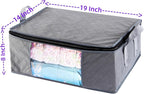 Storage Clothes Bins Closet Bags - 35L Containers Organizer Boxes Clothing Bin - Image 2