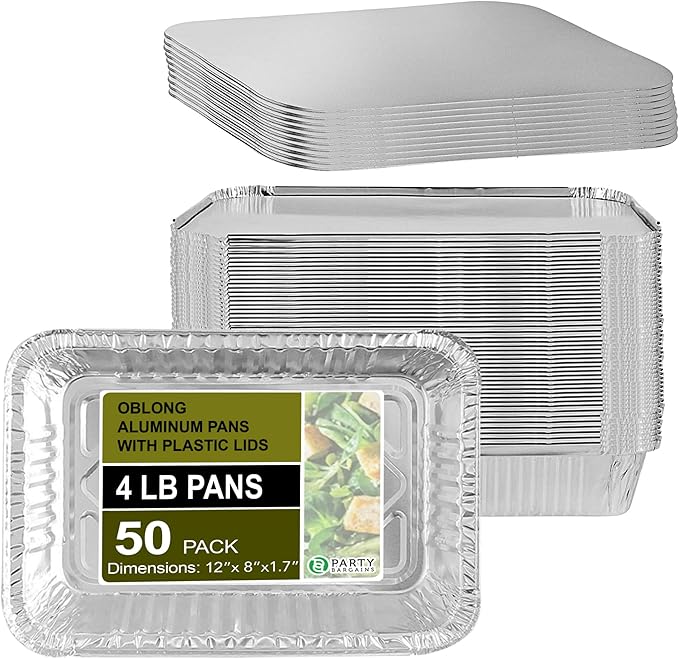 PARTY BARGAINS 4 lb Aluminum Pans by PARTYBARGAINS