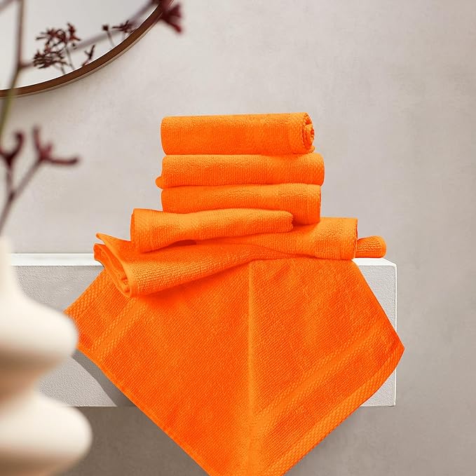 GLAMBURG Ultra Soft 12-Piece Washcloths Set 13x13-100% Ringspun Cotton - Image 3