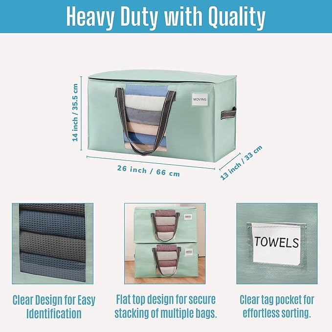 VENO 10 Pack Moving Bags, Comforter and Blanket Storage Bags - Image 3