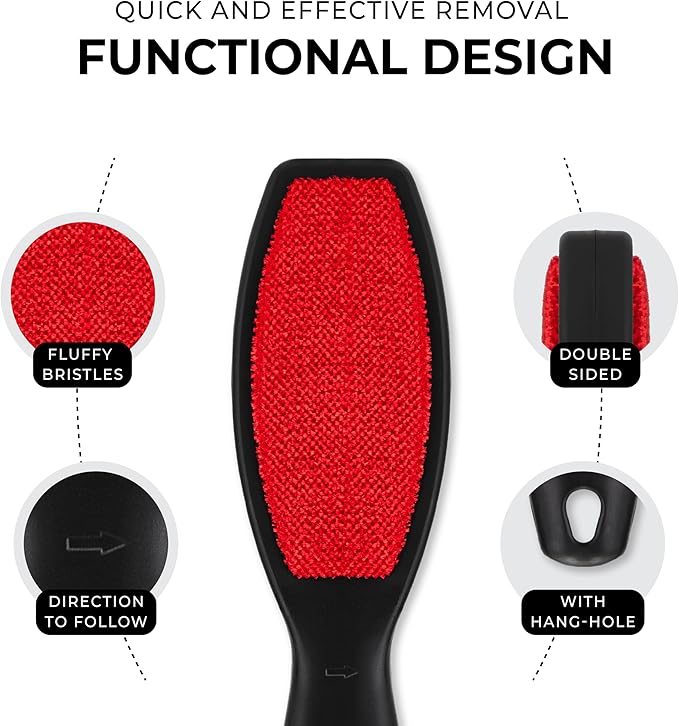 DecorRack Double-Sided Lint Brushes, Pet Hair Remover Brush - Image 2
