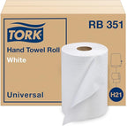 Tork Paper Hand Towel Roll White H21, 100% Recycled Fiber, 12 Rolls x 350 ft by Tork