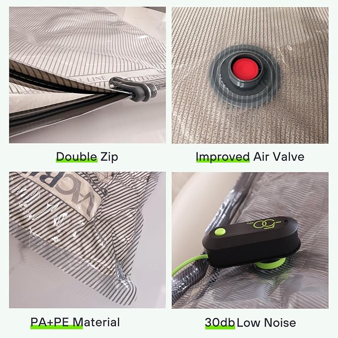9 Pack Travel Vacuum Storage Bags - Image 6