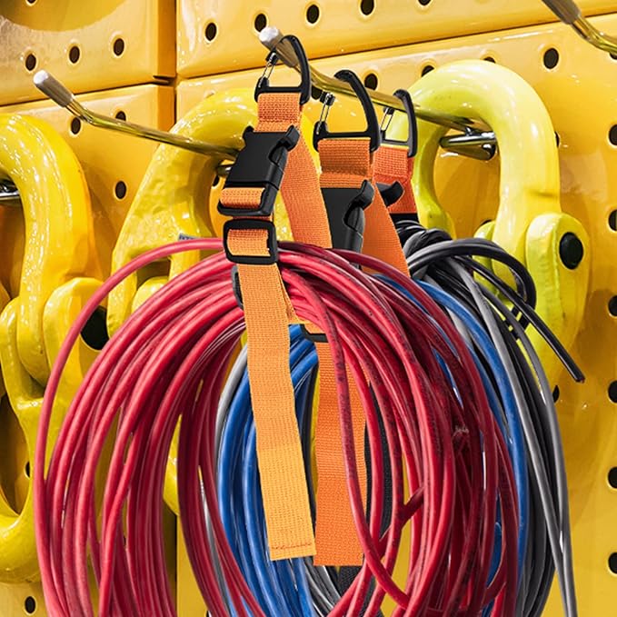6 Pack 17 Inch Adjustable Extension Cord Holder Organizer - Image 4
