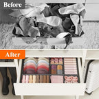 Lifewit 16 Pack Drawer Organizer, Dresser Underwear Drawer Organizer Bins - Image 7