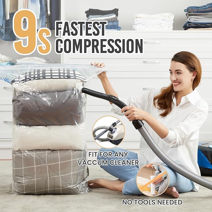 TAILI 6 Pack Vacuum Storage Bags, Jumbo Cube, Large Vacuum Seal Bag - Image 4