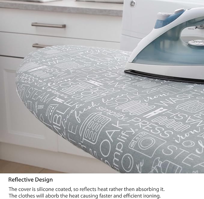 Simplify Ironing Board Cover | Scorch Resistant | Cotton | Thick Padding | - Image 3