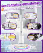 NBONEBS Electric Spin Scrubber, Cordless Shower Scrubber Rotary Floor Brushes & - Image 4