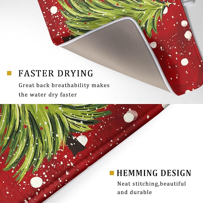 Christmas Tree Dish Drying Mat 18 x 24 Inch - Image 3