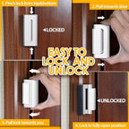 Home Security Door Lock Door Reinforcement Lock: Metal Door Locks - Image 5