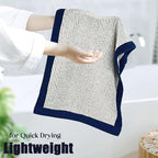 Cleanbear Hand Towels for Bathroom Set of 4, Jacquard Weave Bath Hand Towels - Image 4