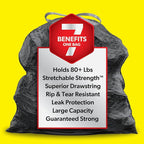Glad ForceFlex Heavy Duty Large Trash Bags, Hold 80+ lb, 30 Gal, 25 Ct - Image 3