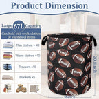 American Football Laundry Basket, Oxford Cloth Laundry Hamper - Image 2