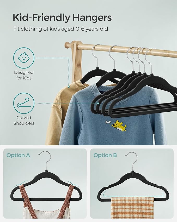 SONGMICS Baby Kids Hangers 50 Pack - Image 6