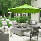 Sunnyglade 9' Patio Umbrella Outdoor Table Umbrella with 8 Sturdy Ribs (Grass Green) - Image 7
