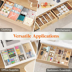 Lifewit 4" Tall 9 Pack Drawer Dividers, 35-56.5cm/13.8-22.2" Expandable Drawer - Image 7