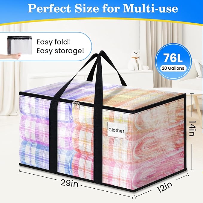 BlissTotes 2-Pack Large Moving Bags - Image 3