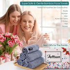 Wash Cloths 12 Pack, Reusable Makeup Remover Towel, Super Soft and Gentle Face - Image 5