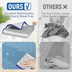Microfiber Cleaning Cloth Polishing Glass Cleaner Absorbent Kitchen Towel Quick - Image 7