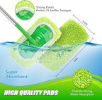 Set of 4 Reusable Microfiber Mop Pads Compatible - Image 3