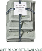 Lacoste Heritage 100% Supima Cotton Bath Towel, Premium Super Soft Bath Towel - Image 5