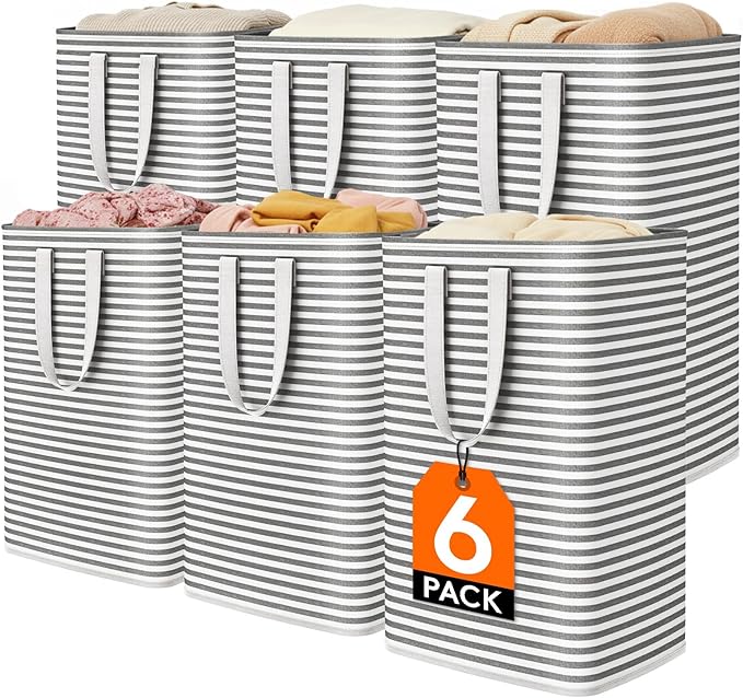 Lifewit 6 Pack Laundry Hamper Large Collapsible Laundry Baskets, Freestanding by Lifewit