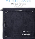 White Classic Bleach Safe Black Makeup Washcloths - Image 3